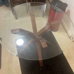 Glass kitchen table 