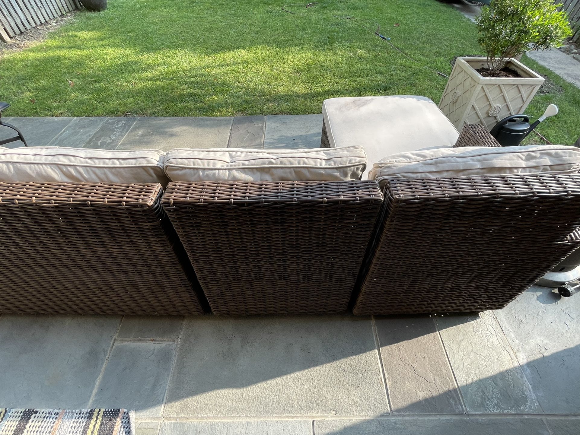 Outdoor Sectional - 3 Piece With Cushions