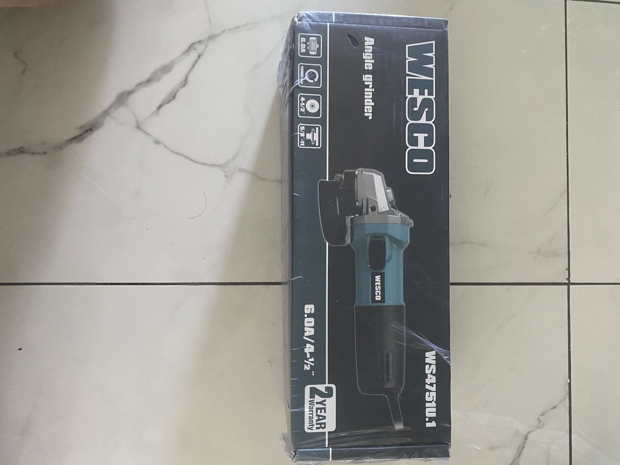 Angle Grinder 750W Tool, 11000RPM 115mm, 3 Metal Grinding Wheels WS4751U.2