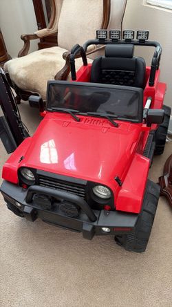 Kids self or remote control jeep