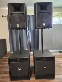 EV Force-Sub Dual 15" & EV SX300 Speakers