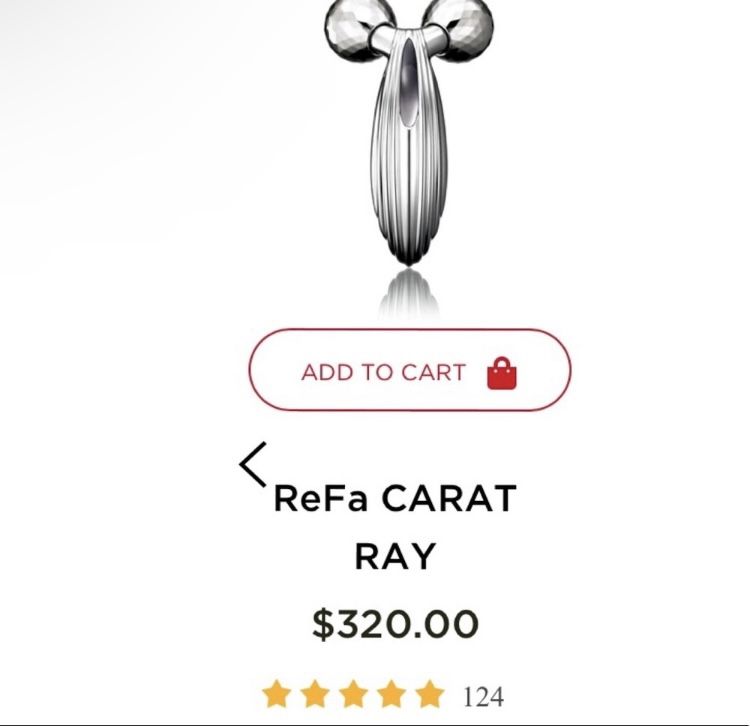 ReFa $320 CARAT RAY FACE AND BODY MASSAGE ROLLER 100% Authentic