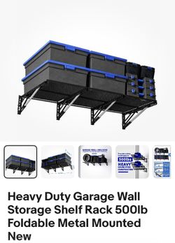 Heavy duty, garage storage shelf