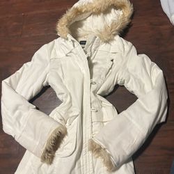 White Y2k Fur Jacket