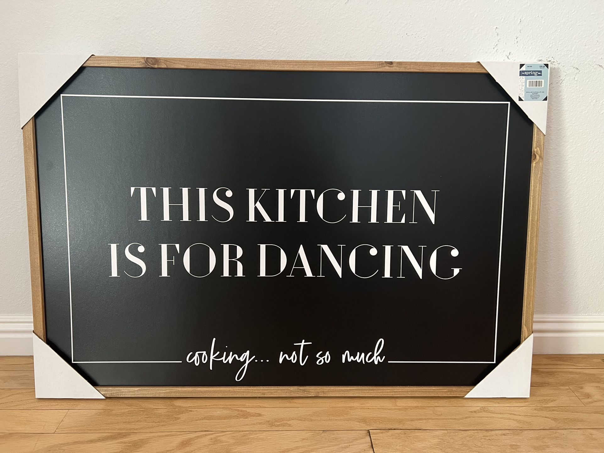 “Kitchen Is For Dancing” Wood Wall Decor