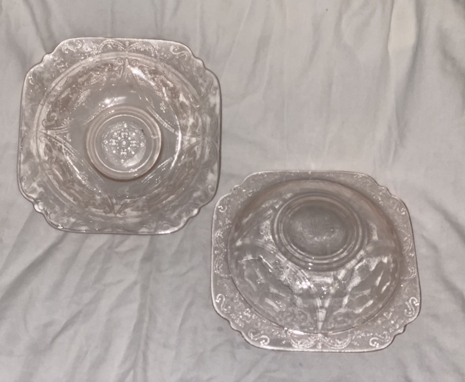 3 Vintage Madrid Pink Bowls