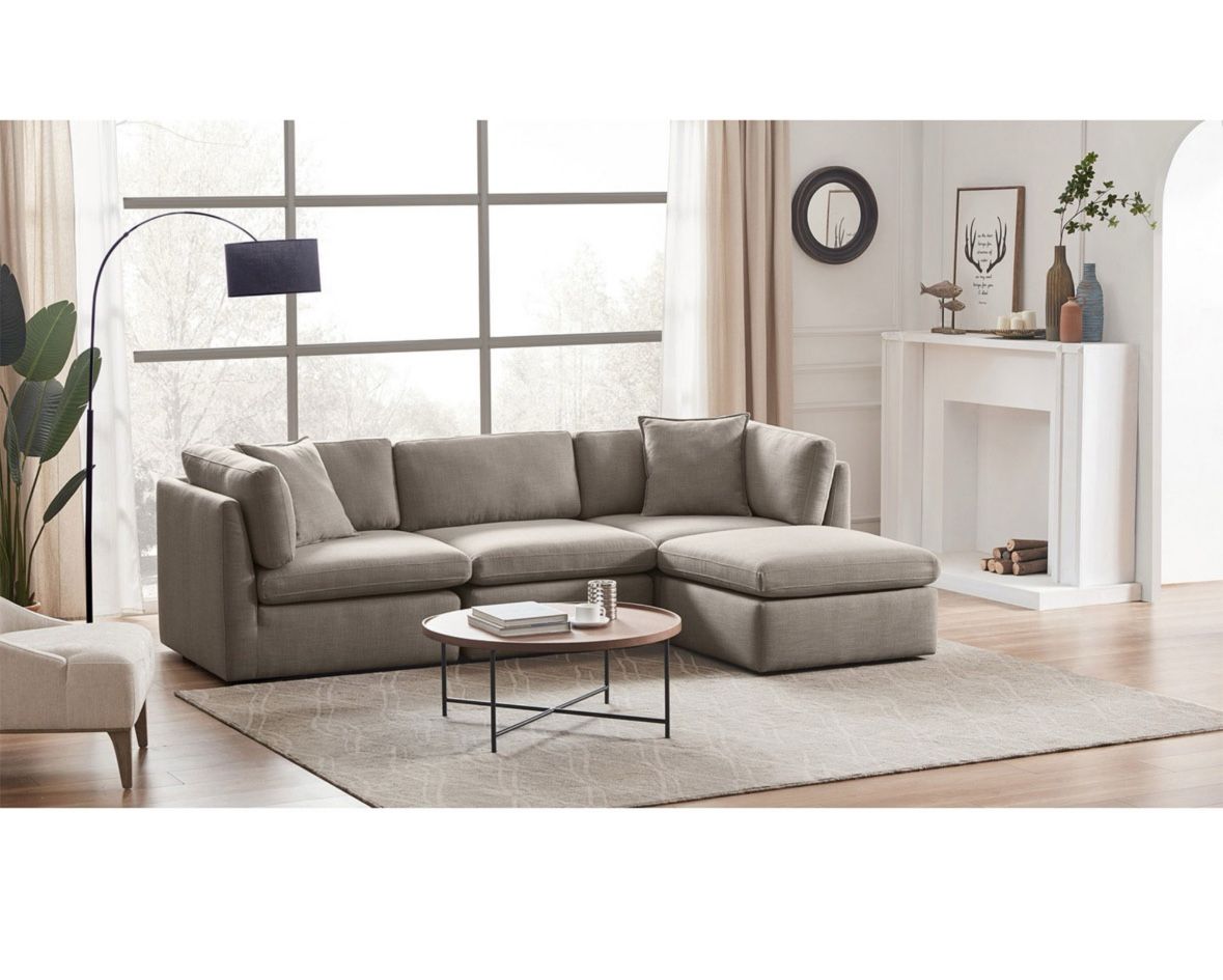 Members Mark Lindsey Modular Fabric Sofa With Storage Ottoman *SEE DESCRIPTION*