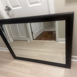 Dark Brown Framed Mirror 
