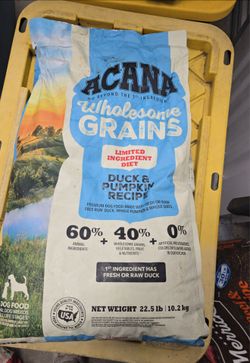 Acana Wholesome Grains Duck & Pumpkin Dog Food 22.5lb