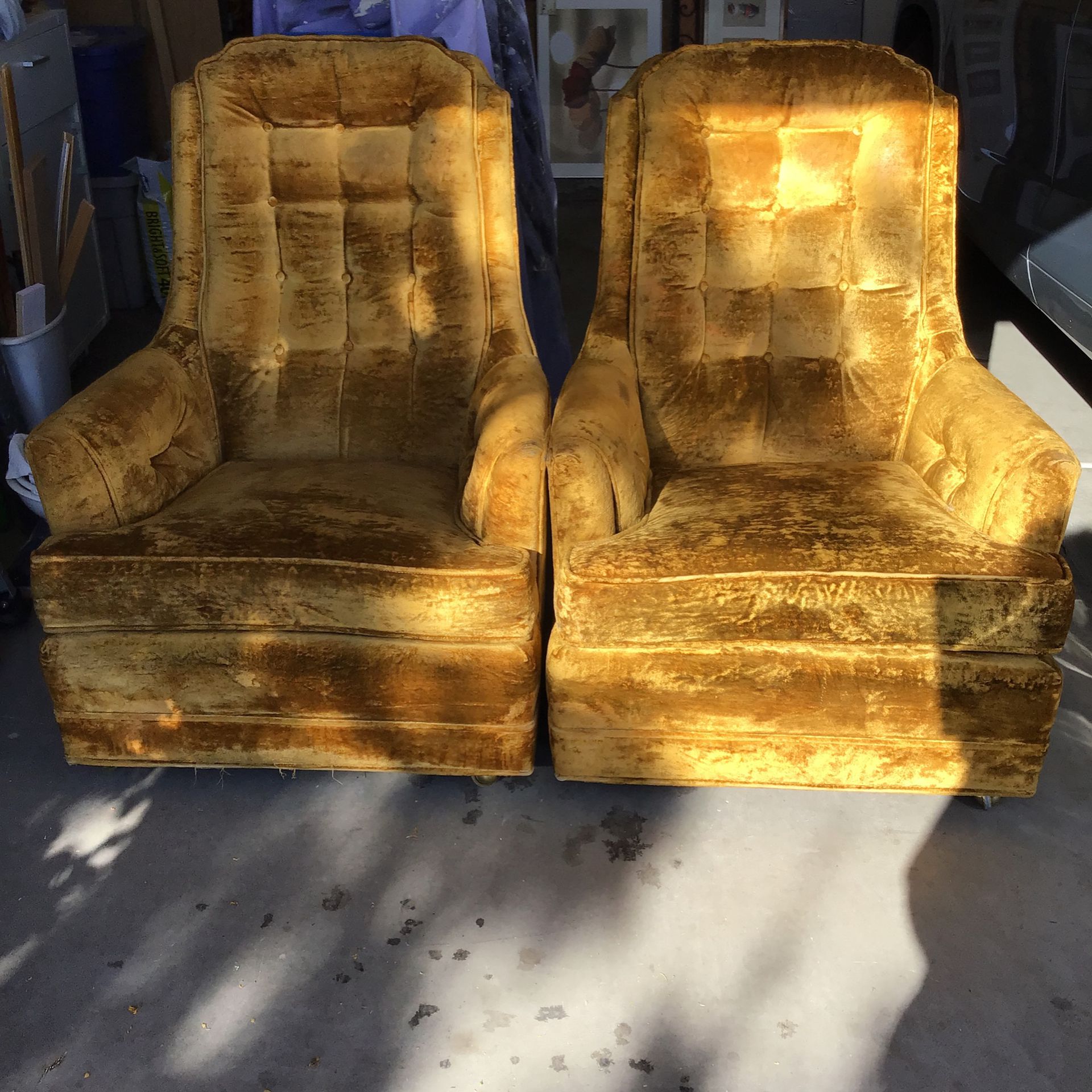 2 Wingback  Chairs