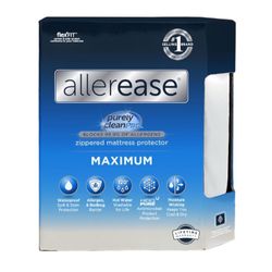 New twin size waterproof mattress protector maximum allergy zippered cover.