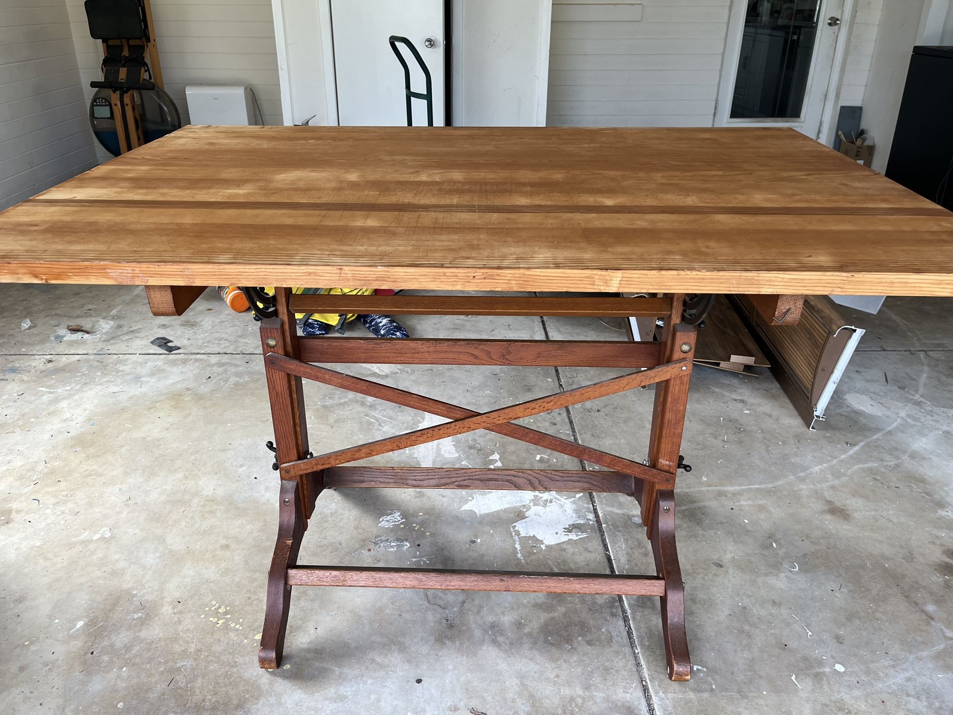 Antique Drafting Desk - Adjustable