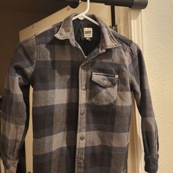 Kids Volcom Workwear Flannel Jacket Size Small