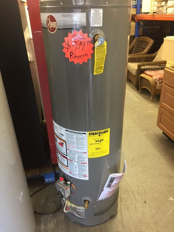 40 gal propane Waterheater