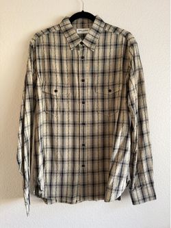 Saint Laurent Button Up Long Sleeve Shirt New Size M