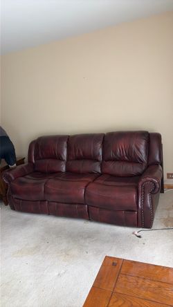 Leather recliner