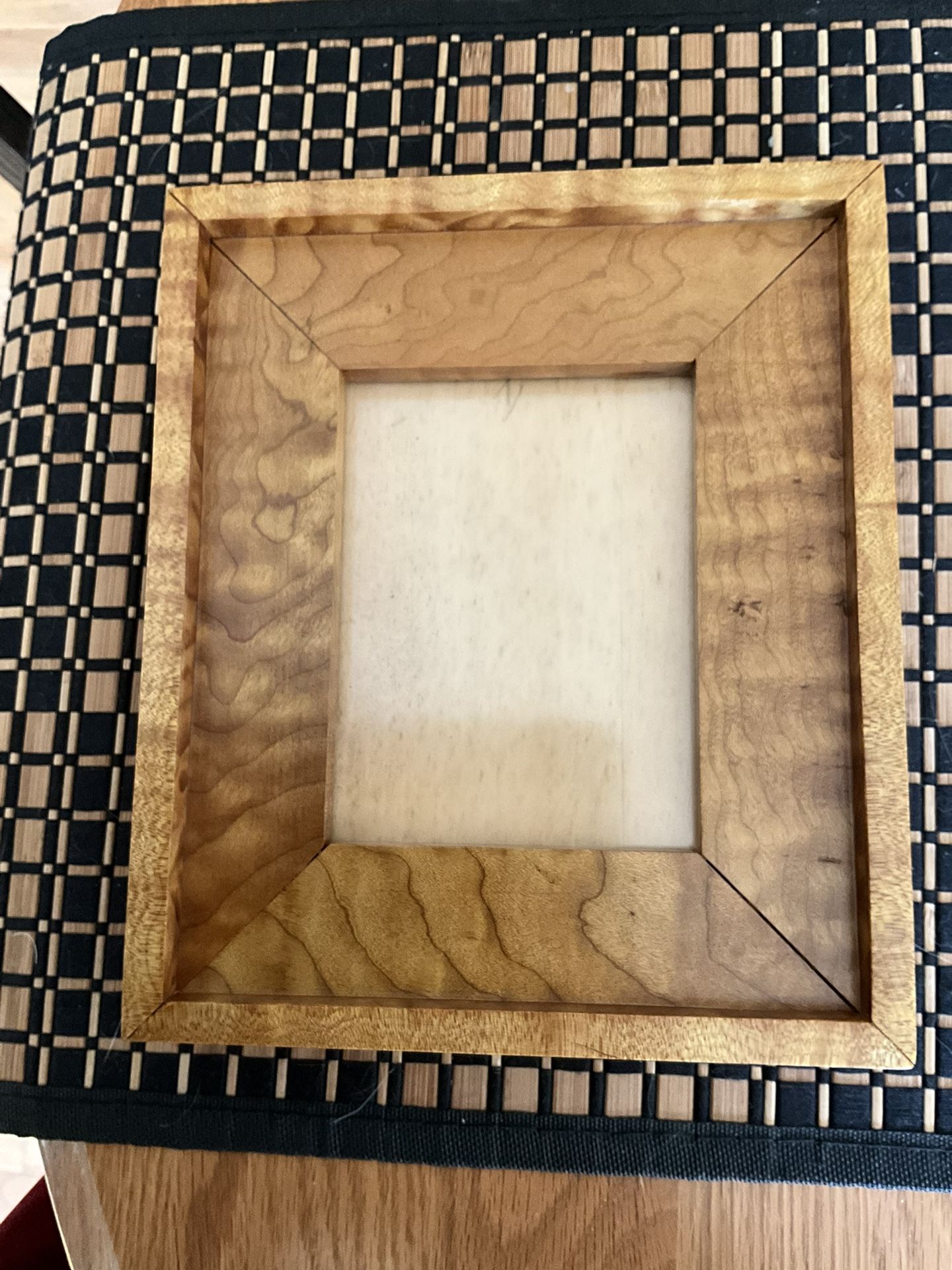 Handmade Burlwood Photo Frame