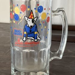 Vintage Spuds MacKenzie Bud Light Beer Mug 1987