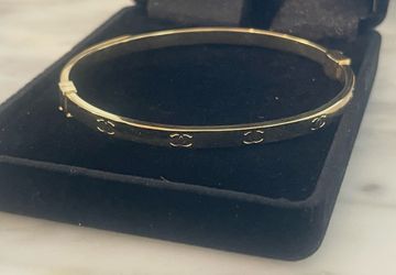 14k Gold Bracelet 7”