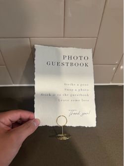 Photo Guestbook Stand