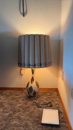 Vintage lamp- Fall colors