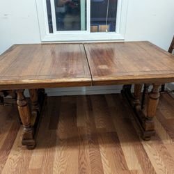 Hard Wood Mahogany Classical Table That Extends If Needed.  Original Price 3000 