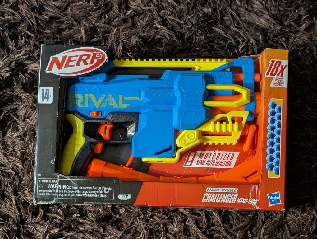 Nerf Rival Challenger MXXIV-1200 Motorized Blaster with 12-Rd Mag & 18 Rounds