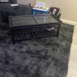 Dark brown coffee table