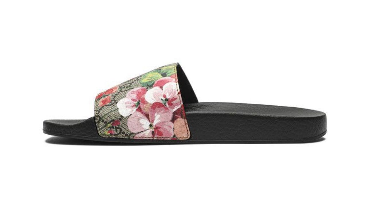 GG GUGGI FLORAL BLOOMS SLIDES