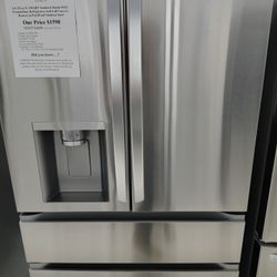 $1598(MSRP$3699) LG French Door Refrigerator W/Slam Resistant Door and Dual Ice Maker.