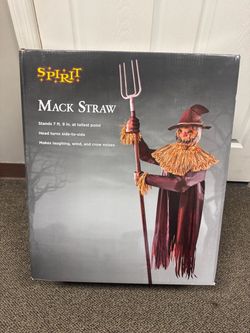 Halloween Animatronic Decor Mackstraw Scarecrow