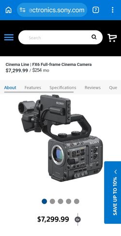 Sony FX6 Full-frame Cinema Camera