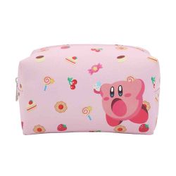 Bioworld Kirby Kawaii Makeup Bag – Nintendo Travel Cosmetic Pouch & Pencil Case