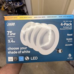 Recessed LED lights 5-6” Plug And Play 