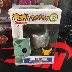 Bulbasaur Silver-metallic 25th Anniversary Funko Pop