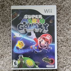 Super Mario Galaxy (Nintendo Wii) Disc, Case, Manual - Tested/Working