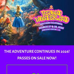 Beyond Wonderland 2026 Saturday pass