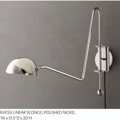 Restoration Hardware Convessi  Linear Sconce.   Brand new