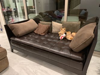 Leather Day Bed/Lounge