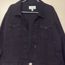 Brand New With Tags Black Jean Jacket 