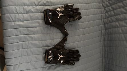 black Jordan Football Gloves Black