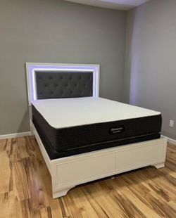 $55 Down finance Bedroom Set Queen Bed King Bed chest and mattres Bed frame Dining table Dining Set