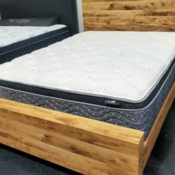 New Hyanna wooden bed frame