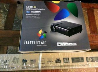 4k projector with electric drop down screen