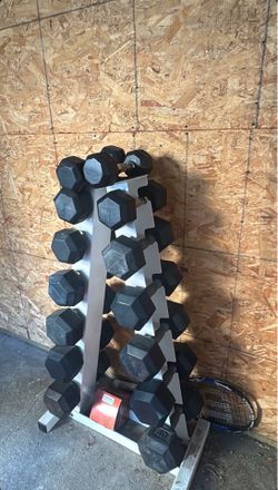 rubber dumbbells
