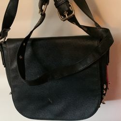 Vintage black gothic studded purse
