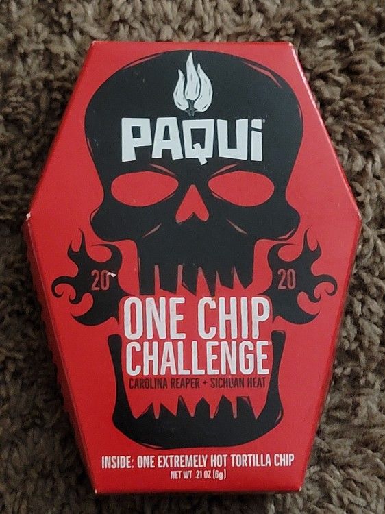 2021 Paqui One Chip Challenge Carolina Reaper + Sichuan Heat Madness Tortilla Chip #OneChipChallenge
ALL 3 CHIPS FOR $30 $10 EACH