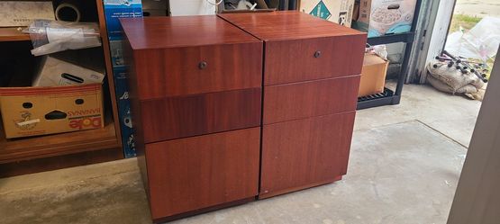 8 Wooden File Drawers For Sale