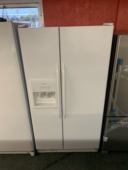 Kitchen aid 25cu.ft side by side fridge white 1 year warranty