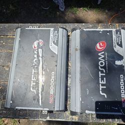 (2) 8000 watt Stetson amps for sale